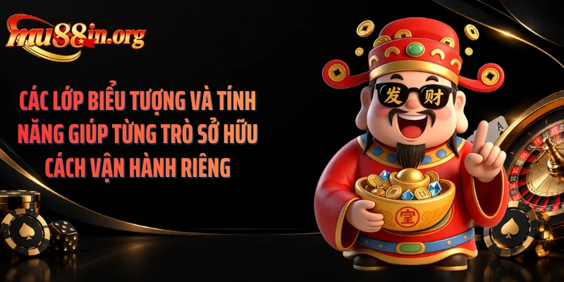 Các lớp biểu tượng và tính năng giúp từng trò sở hữu cách vận hành riêng