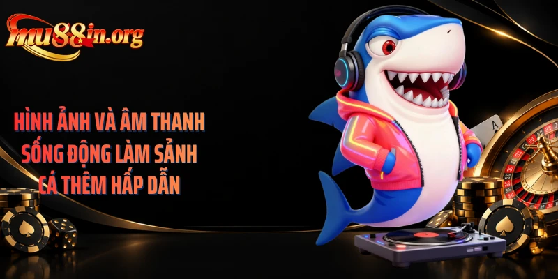 Hình ảnh và âm thanh sống động làm sảnh cá thêm hấp dẫn